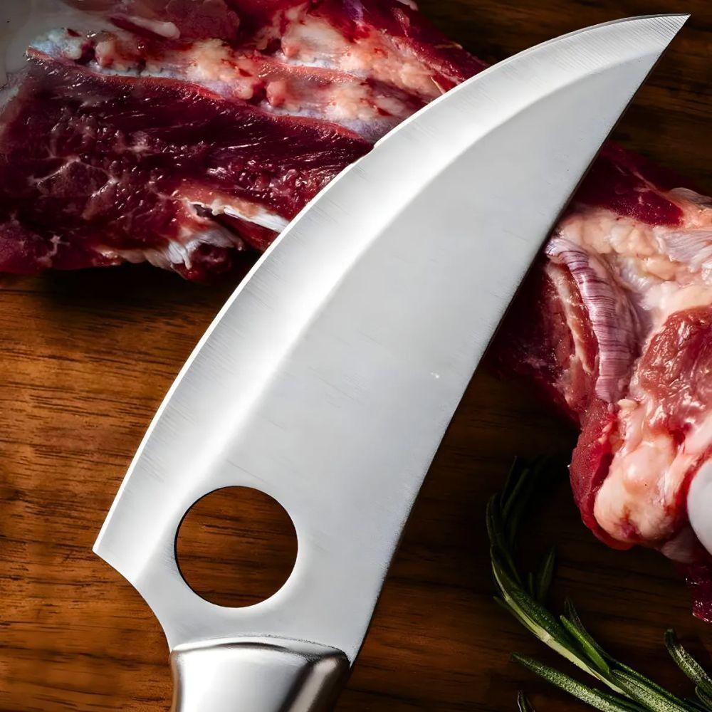 Faca Artesanal De Aço Inox Para Desossar Material Premium - 3