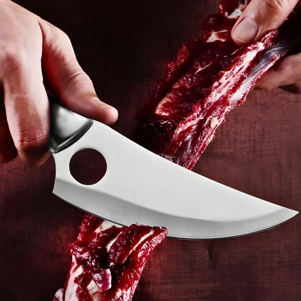 Faca Artesanal De Aço Inox Para Desossar Material Premium - 5