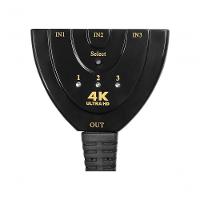 Chave Seletora Hub Hdmi Evus C-079 3 Entradas X 1 Saida - 3