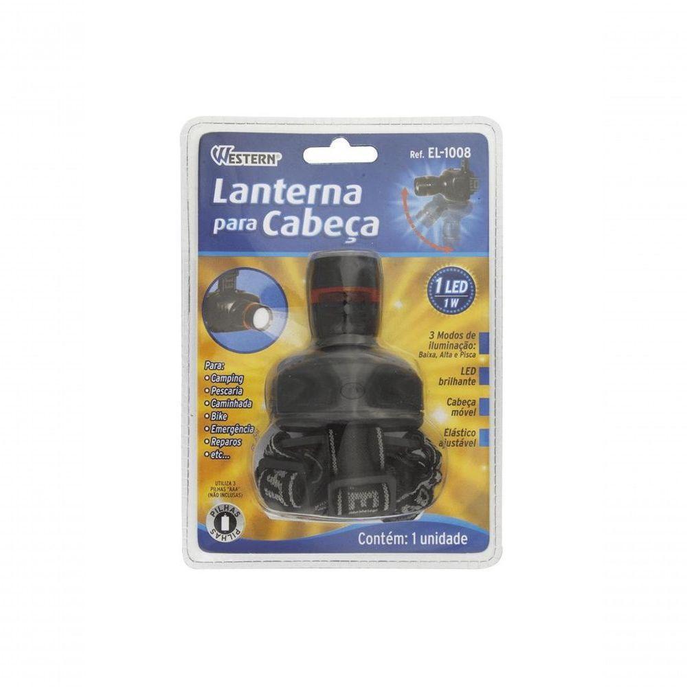 Lanterna De Cabeca Western 1 Led 1w - 2