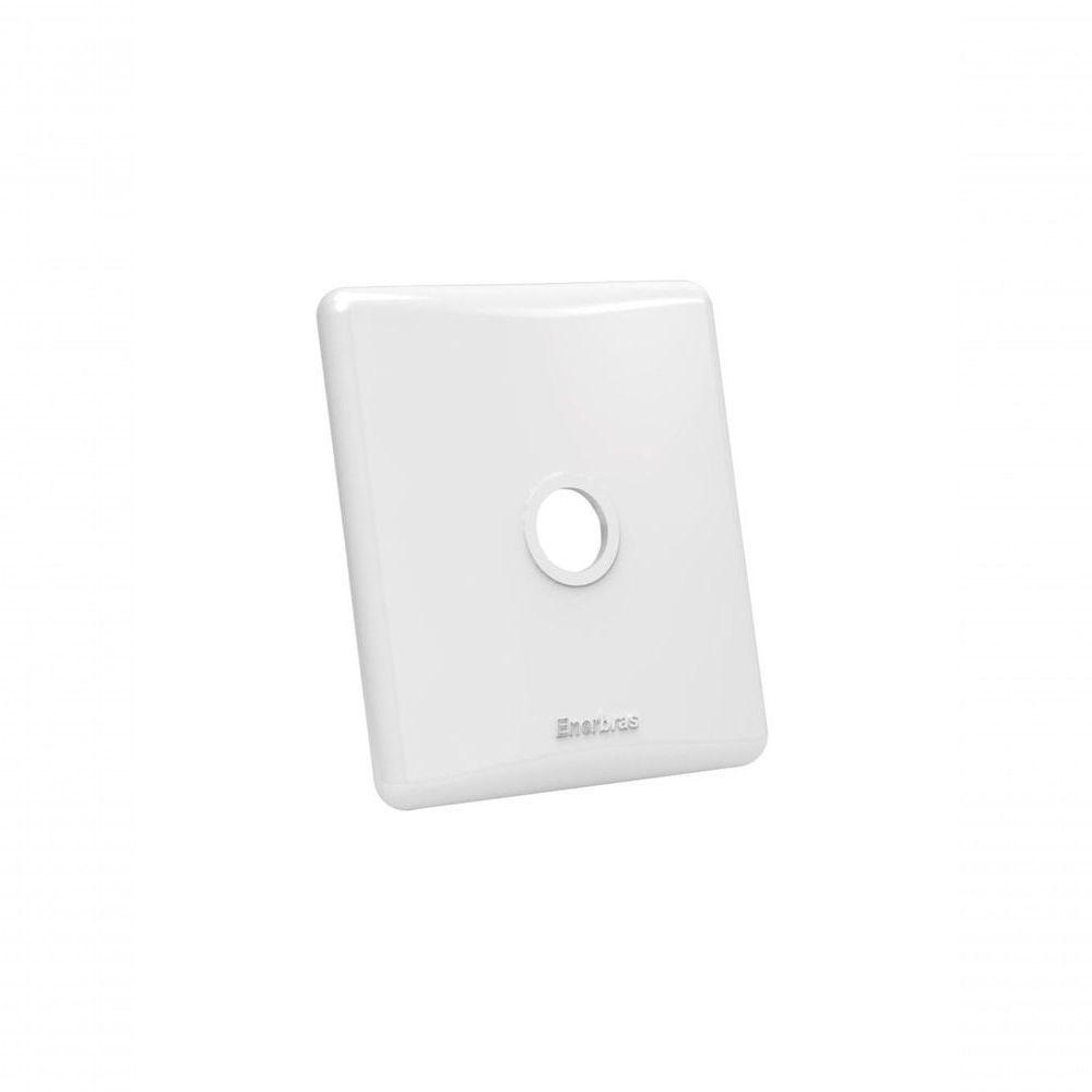 Placa Com Furo Enerbras 1-2 Para Caixa 3 X 3 Branca - 1