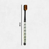 Kit Com 3 Escovas De Dente Com Cabo De Cristal Premium - 9