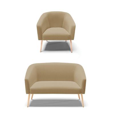 Kit 01 Namoradeira 02 Lugares E 01 Poltrona A32 Palha