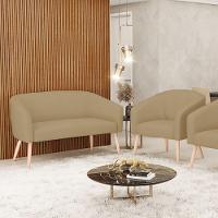 Kit 01 Namoradeira 02 Lugares E 01 Poltrona A32 Palha - 8