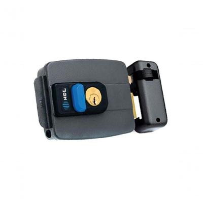 Fechadura Eletrica Hdl C-90 Dupla Cinza Com Botao