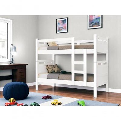 Beliche Cama Para Meninos C/2 Colchões Confortáveis Branca