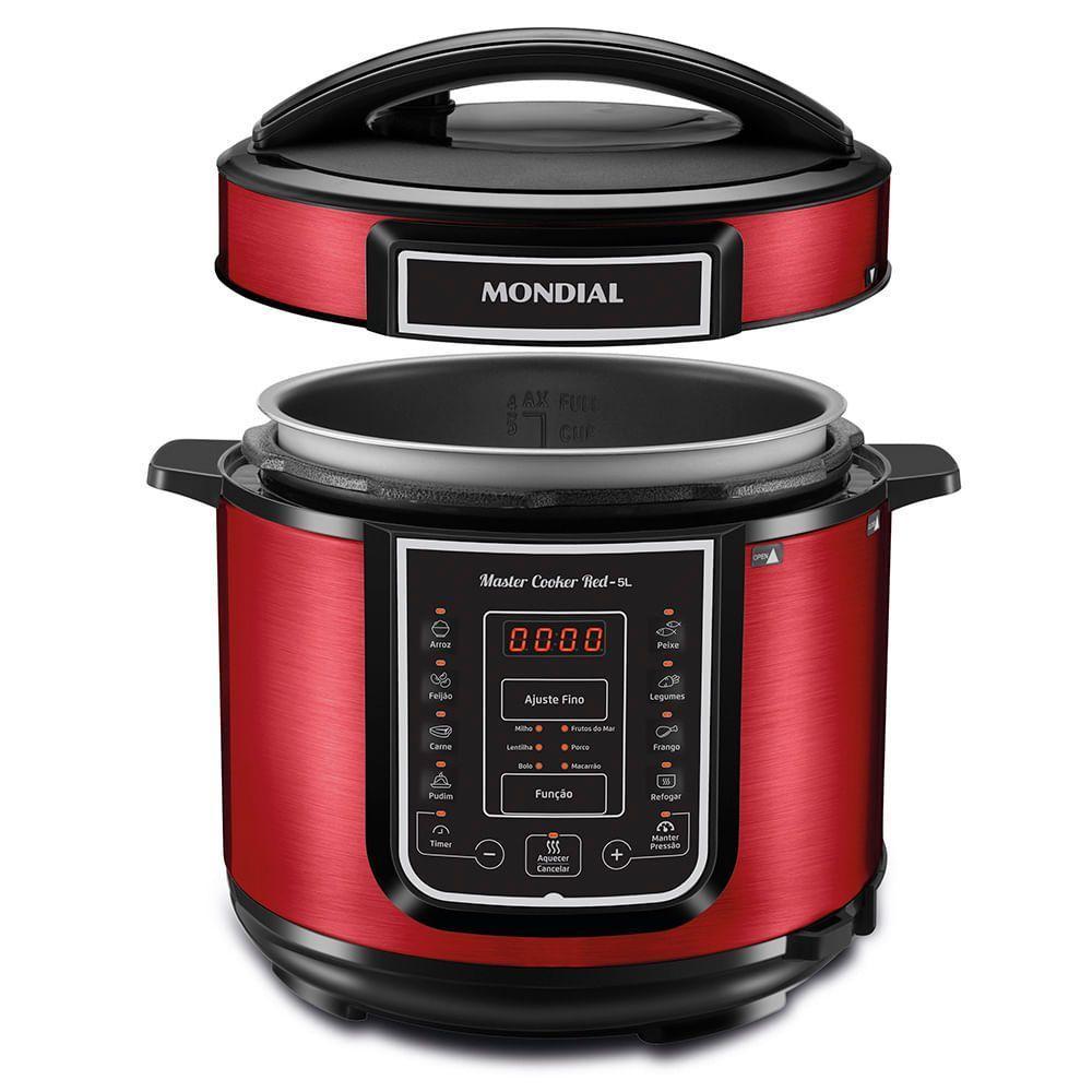 Panela De Pressão Elétrica Master Pe-39 220v-vermelho/inox - 1