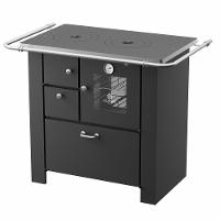 Fogão A Lenha Master Preto Chapa De Ferro Fundido N°01 Dir - 1