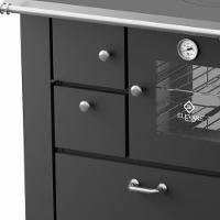 Fogão A Lenha Master Preto Chapa De Ferro Fundido N°01 Dir - 2