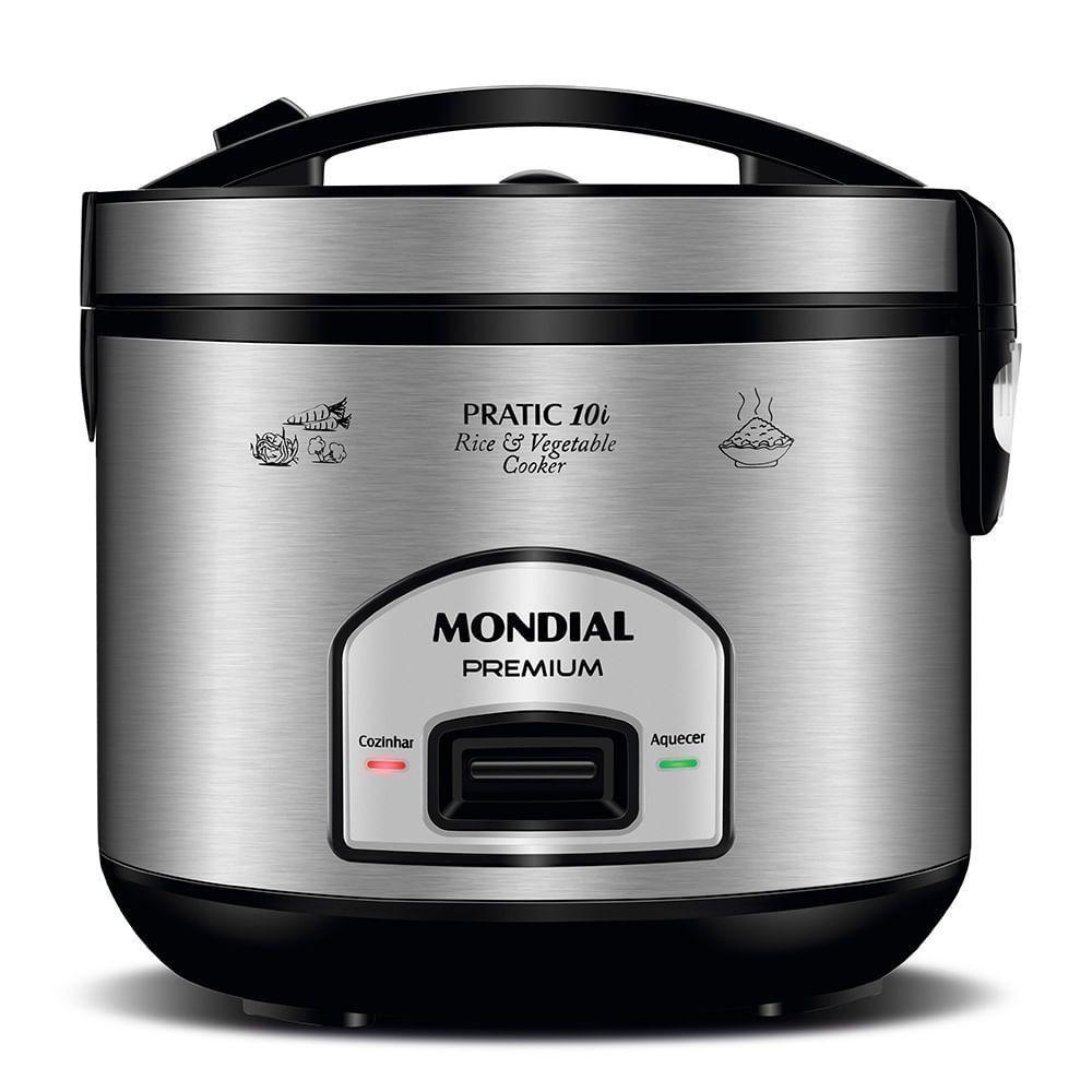 Panela Elétrica Mondial Pratic 10i Pe-42-10x 127v-preto/inox - 1