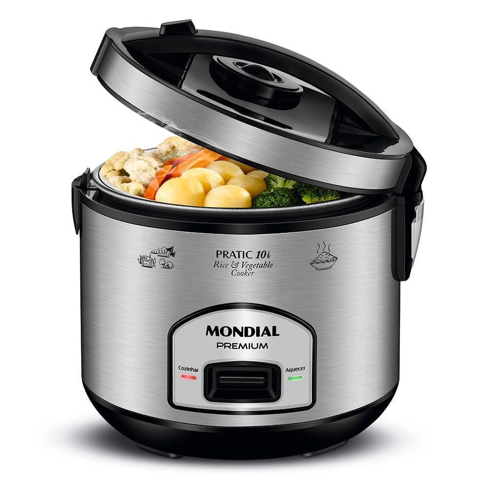 Panela Elétrica Mondial Pratic 10i Pe-42-10x 127v-preto/inox - 5