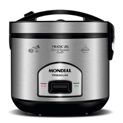 Panela Elétrica de Arroz Mondial Pratic 10i PE-42-10X 10 Xícaras 700W Preto 110V