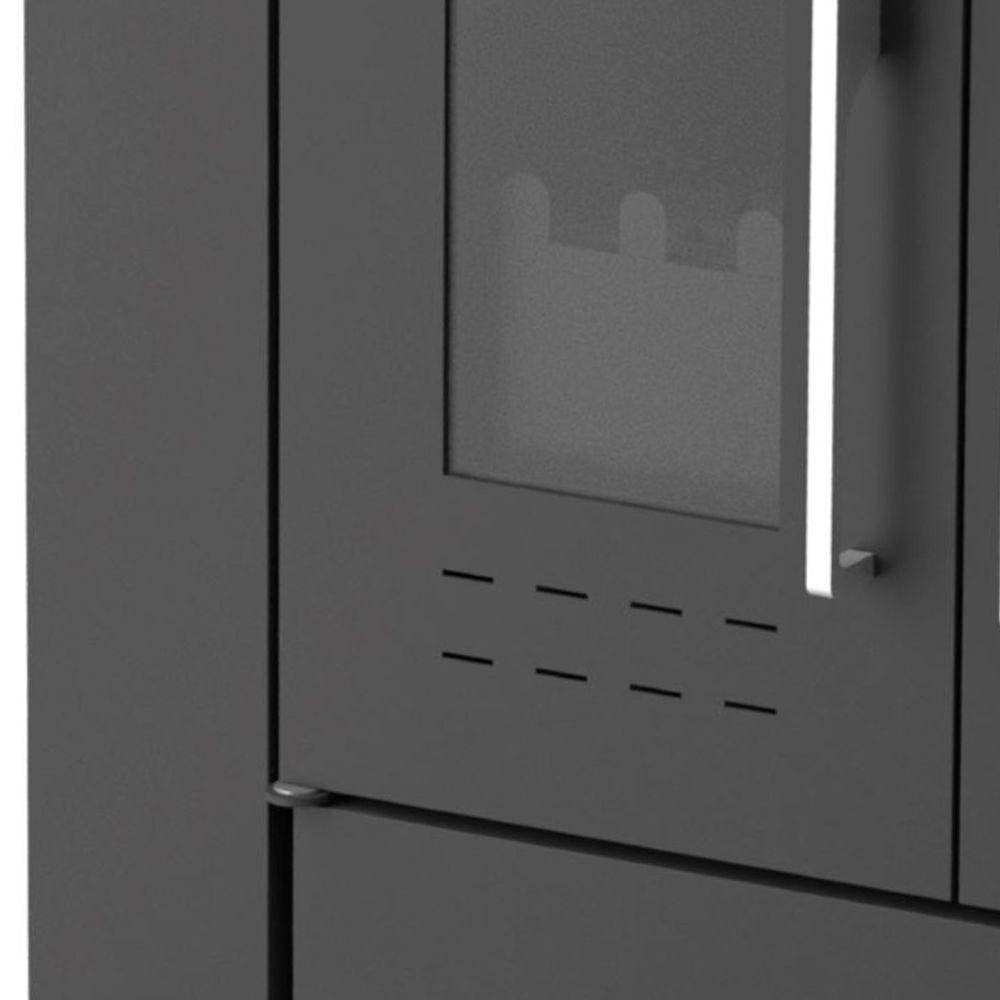 Fogão A Lenha Cheff Preto Chapa De Alumínio N°02 Dir - 3