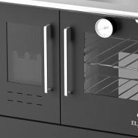 Fogão A Lenha Cheff Preto Chapa De Alumínio N°02 Dir - 2