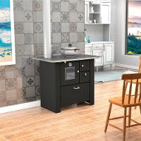 Fogão A Lenha Master Preto Chapa De Ferro Fundido N°02 Esq - 4