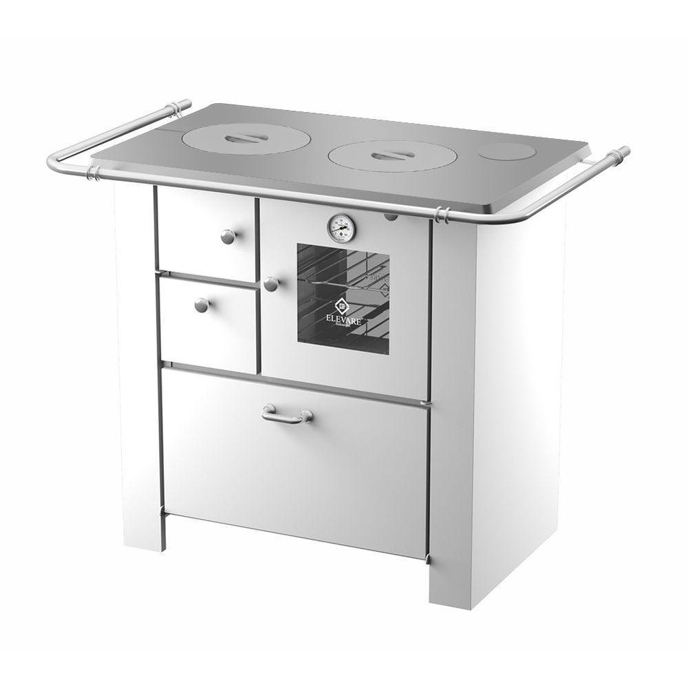 Fogão A Lenha Master Branco Chapa De Alumínio N°01 Dir - 1