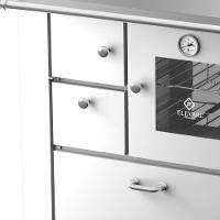 Fogão A Lenha Master Branco Chapa De Alumínio N°01 Dir - 2