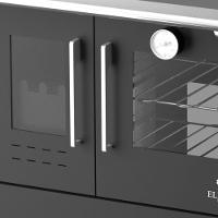 Fogão A Lenha Cheff Preto Chapa De Ferro Fundido N°02 Dir - 2