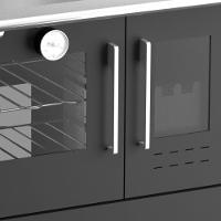 Fogão A Lenha Cheff Preto Chapa De Alumínio N°01 Esq - 2