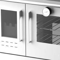 Fogão A Lenha Cheff Branco Chapa De Alumínio N°01 Dir - 2