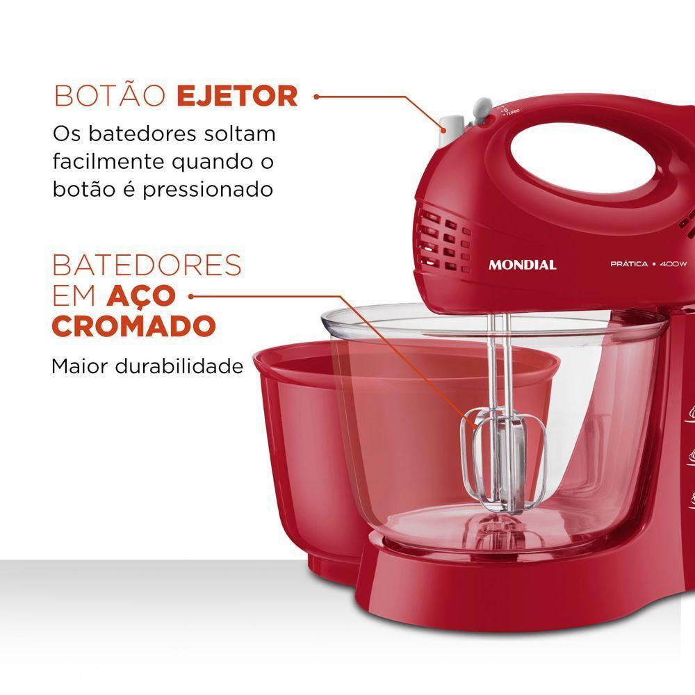 Batedeira Mondial Prática B-45-R Batedeira B-45-R 127V/60Hz . - 2