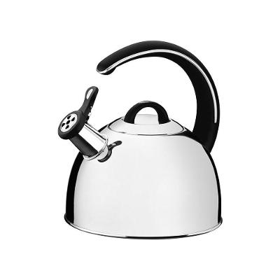 Chaleira Fundo Triplo Tramontina 61488213 3,35l Inox E Preto Inox 61488213