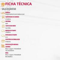 Mesa Liz 120 Mdf Com 4 Cadeiras Carol Linho Grafite/naturalle/naturalle - 5