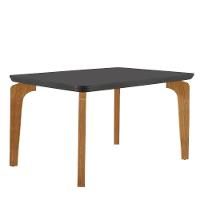 Conjunto Mesa Liz 120cm Mdf 4 Cadeiras Athenas Moderna Vel. Capuccino Grafite Imbuia - 6