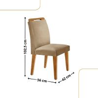 Conjunto Mesa Liz 120cm Com Vidro 4 Cadeiras Athenas Moderna Turim/grafite/imbuia/serig.graf