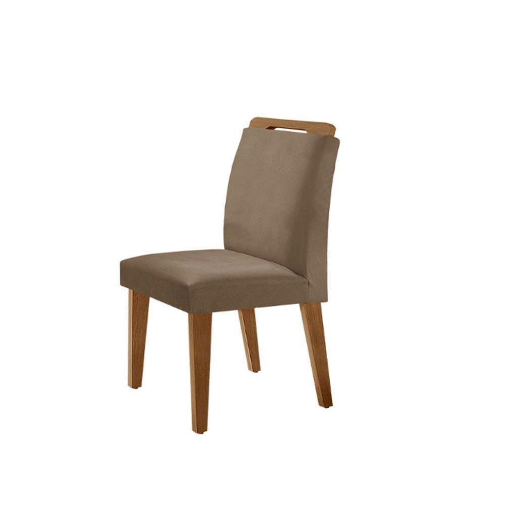 Conjunto Mesa Liz 120cm Com Vidro 4 Cadeiras Athenas Mod... Vel. Capuccino Grafite Imbuia Serig. Gra - 7