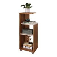 Mesa Lateral 33cm Com Prateleiras Multimóveis Cr45124 - Cinamomo-off White - 2