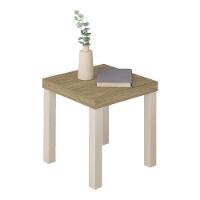 Mesa Lateral Apoio Quadrada 45cm Com Pés Multimóveis Cr45303 Carvalho-off White - 2