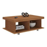 Mesa De Centro Retangular 90cm Com Rodízios Multimóveis Cr45307 Cinamomo - 2