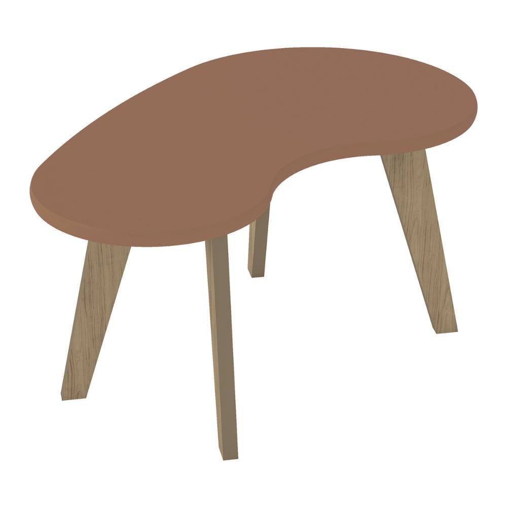 Mesa De Centro 91cm Com Pés Retrô Multimóveis Cr45312 Terracota - 5