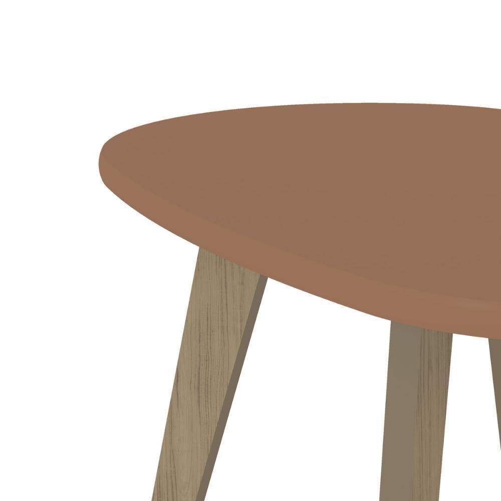 Mesa De Centro 91cm Com Pés Retrô Multimóveis Cr45312 Terracota - 6