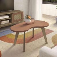 Mesa De Centro 91cm Com Pés Retrô Multimóveis Cr45312 Terracota - 1