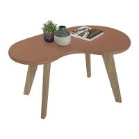 Mesa De Centro 91cm Com Pés Retrô Multimóveis Cr45312 Terracota - 2