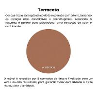 Mesa De Centro 91cm Com Pés Retrô Multimóveis Cr45312 Terracota - 7