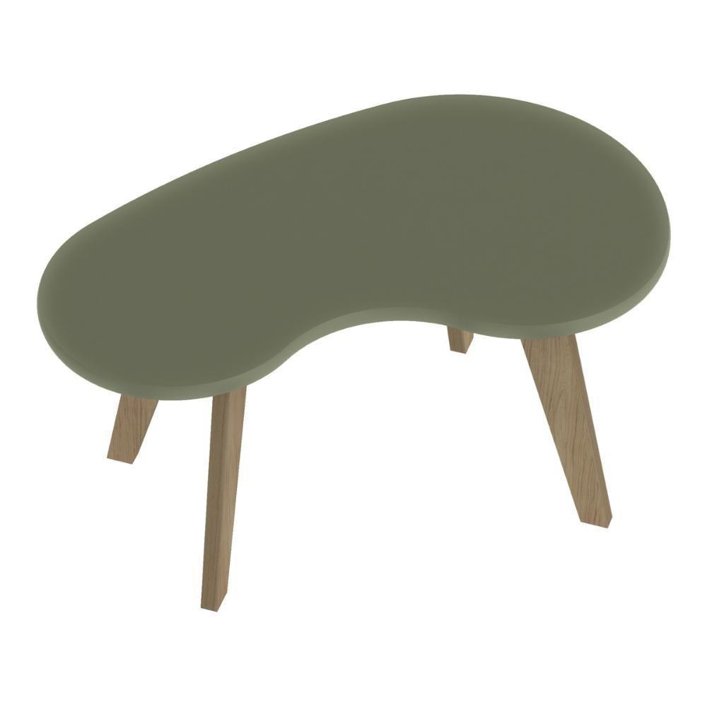 Mesa De Centro 91cm Com Pés Retrô Multimóveis Cr45312 Menta - 5