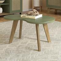 Mesa De Centro 91cm Com Pés Retrô Multimóveis Cr45312 Menta - 1