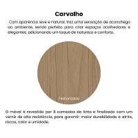 Mesa De Centro Retangular 90cm Com Rodízios Multimóveis Cr45307 Carvalho - 6
