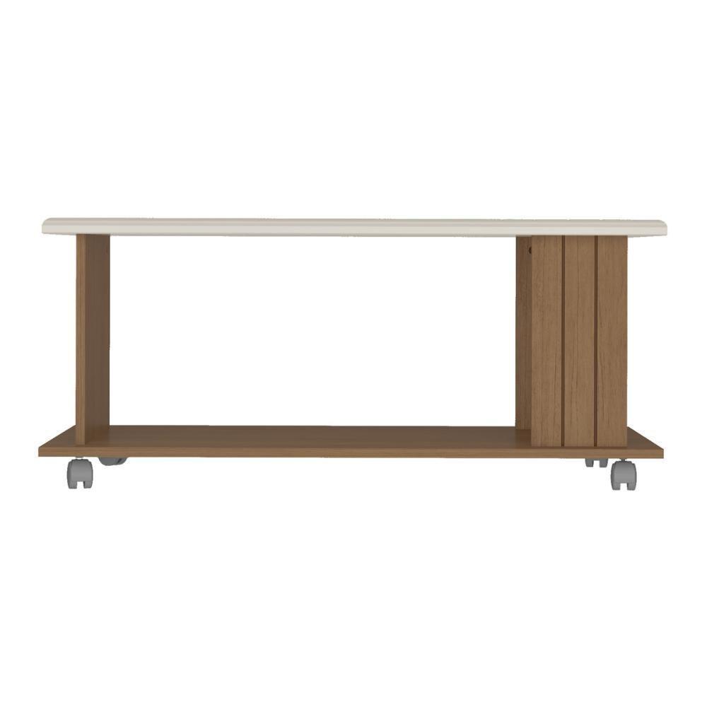 Mesa De Centro Retangular 100cm Com Rodízios Multimóveis Cr45309 Cinamomo-off White - 6