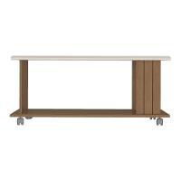 Mesa De Centro Retangular 100cm Com Rodízios Multimóveis Cr45309 Cinamomo-off White - 6