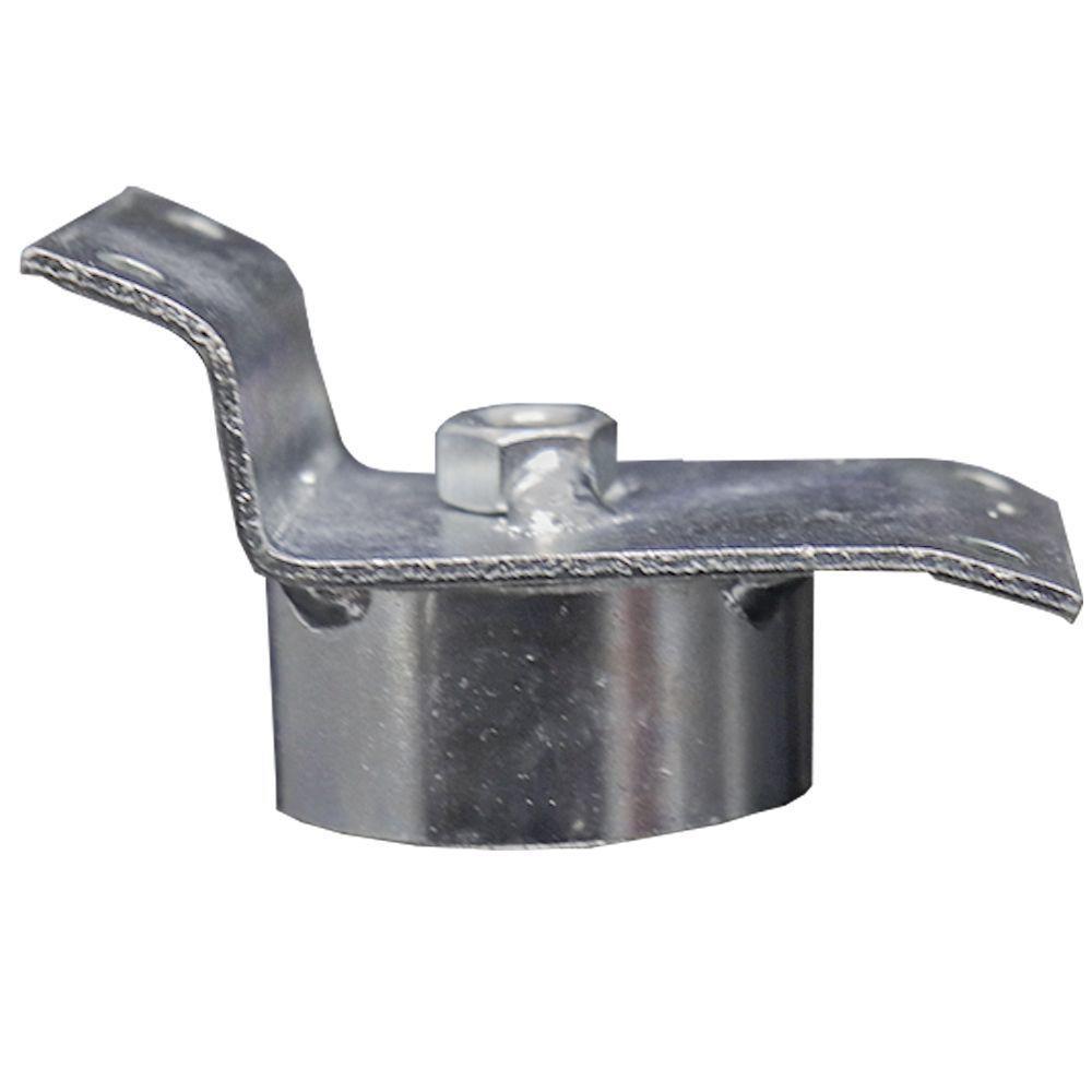 Kit 10 Chapinhas Chapa Inclinada 15ºCom Tubo Fixação Zincada - 3