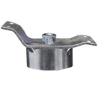 Kit 6 Chapinhas Chapa Inclinada 10º Com Tubo Fixação Zincada - 3