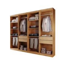 Closet Solteiro Hera Premium 4 Gavetas 8 Prateleiras Rufato Imbuia - 2