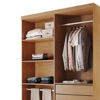 Closet Solteiro Hera Premium 4 Gavetas 8 Prateleiras Rufato Imbuia - 6
