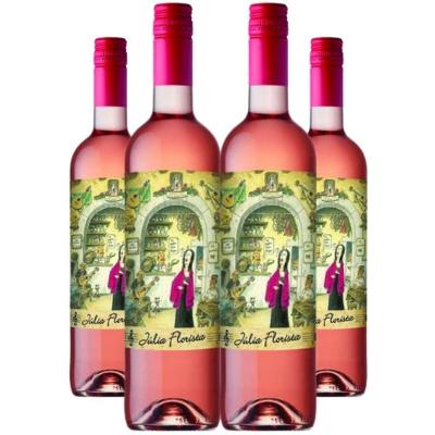 Vinho Rose Julia Florista 750ml Kit 4 Garrafas