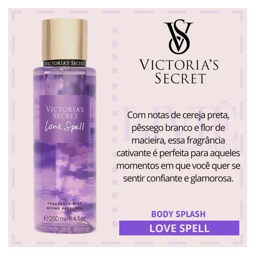 Victoria's Secret Love Spell Creme Hidratante 236ml + Body Splash 250ml - 3