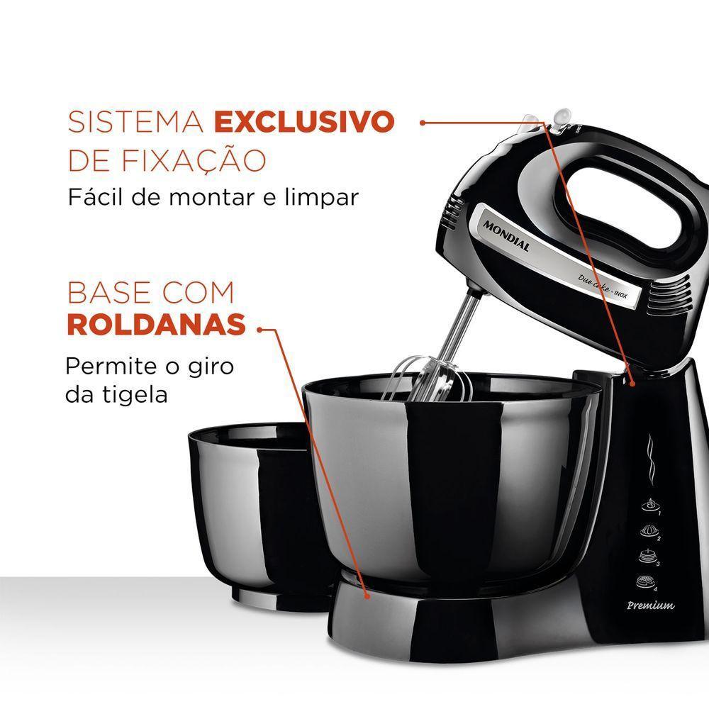 Batedeira Mondial B-04 Np Batedeira-127v-preto/inox - 6